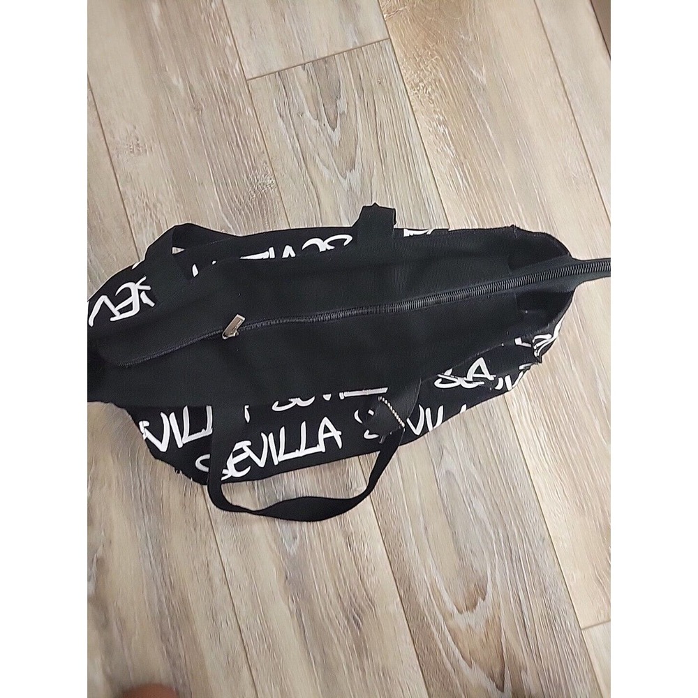 Robin Ruth Sevilla Tote Bag Zipper Closure Black Red Med - Picture 9 of 14